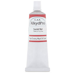 CAS AlkydPro Fast-Drying Alkyd Oil Color - Scarlet Red, 70 ml tube