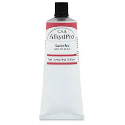 CAS AlkydPro Fast-Drying Alkyd Oil Color - Scarlet Red, 120 ml tube