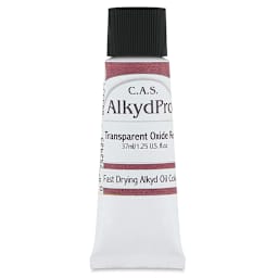 CAS AlkydPro Fast-Drying Alkyd Oil Color - Transparent Red Oxide, 37 ml tube