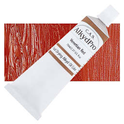 CAS AlkydPro Fast-Drying Alkyd Oil Color - Venetian Red, 70 ml tube and swatch