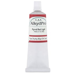 CAS AlkydPro Fast-Drying Alkyd Oil Color - Pyrrol Red Light, 70 ml tube