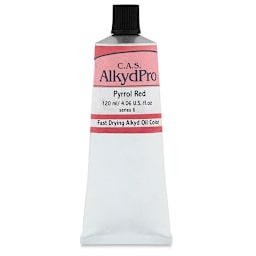 CAS AlkydPro Fast-Drying Alkyd Oil Color - Pyrrol Red, 120 ml tube