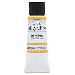CAS AlkydPro Fast-Drying Alkyd Oil Color - Yellow Deep, 37 ml tube
