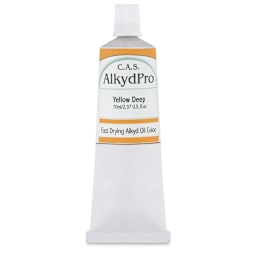 CAS AlkydPro Fast-Drying Alkyd Oil Color - Yellow Deep, 70 ml tube