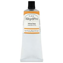 CAS AlkydPro Fast-Drying Alkyd Oil Color - Yellow Deep, 120 ml tube