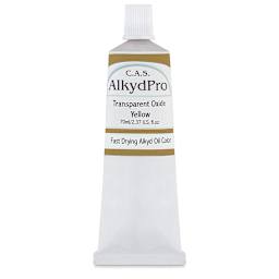 CAS AlkydPro Fast-Drying Alkyd Oil Color - Transparent Oxide Yellow, 70 ml tube