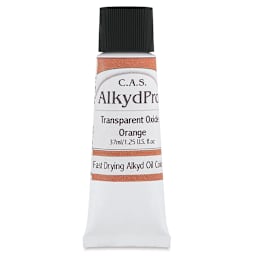 CAS AlkydPro Fast-Drying Alkyd Oil Color - Transparent Oxide Orange, 37 ml tube