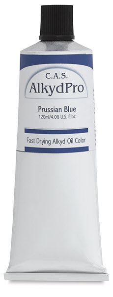 CAS AlkydPro Fast-Drying Alkyd Oil Colors - 120 ml Prussian Blue tube upright

