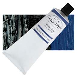 CAS AlkydPro Fast-Drying Alkyd Oil Color - Prussian Blue, 120 ml tube and swatch