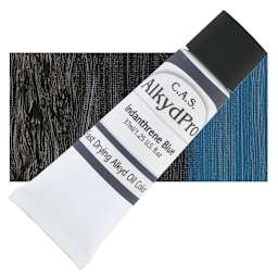 CAS AlkydPro Fast-Drying Alkyd Oil Color - Indanthrene Blue, 37 ml tube and swatch