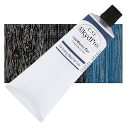 CAS AlkydPro Fast-Drying Alkyd Oil Color - Indanthrene Blue, 120 ml tube and swatch