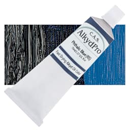 CAS AlkydPro Fast-Drying Alkyd Oil Color - Phthalo Blue Red Shade, 70 ml tube and swatch