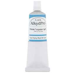 CAS AlkydPro Fast-Drying Alkyd Oil Color - Phthalo Turquoise Light, 70 ml tube