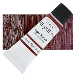 CAS AlkydPro Fast-Drying Alkyd Oil Color - Caput Mortum, 37 ml tube and swatch