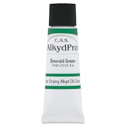 CAS AlkydPro Fast-Drying Alkyd Oil Color - Emerald Green, 37 ml tube