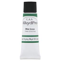 CAS AlkydPro Fast-Drying Alkyd Oil Color - Olive Green, 37 ml tube