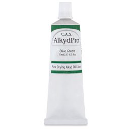 CAS AlkydPro Fast-Drying Alkyd Oil Color - Olive Green, 70 ml tube