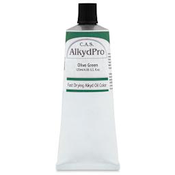 CAS AlkydPro Fast-Drying Alkyd Oil Color - Olive Green, 120 ml tube