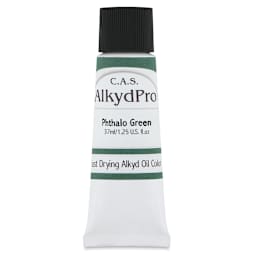CAS AlkydPro Fast-Drying Alkyd Oil Color - Phthalo Green, 37 ml tube