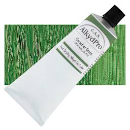 CAS AlkydPro Fast-Drying Alkyd Oil Color - Cinnebar Green, 120 ml tube and swatch