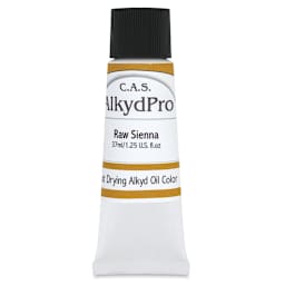 CAS AlkydPro Fast-Drying Alkyd Oil Color - Raw Sienna, 37 ml tube