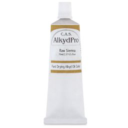 CAS AlkydPro Fast-Drying Alkyd Oil Color - Raw Sienna, 70 ml tube
