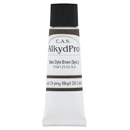 CAS AlkydPro Fast-Drying Alkyd Oil Color - Van Dyke Brown (Synthetic), 37 ml tube