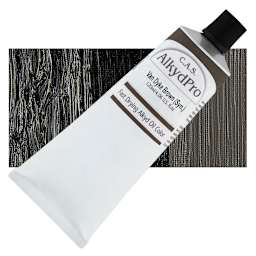 CAS AlkydPro Fast-Drying Alkyd Oil Color - Van Dyke Brown (Synthetic), 120 ml tube and swatch