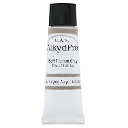 CAS AlkydPro Fast-Drying Alkyd Oil Color - Buff Titanium Gray, 37 ml tube