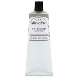CAS AlkydPro Fast-Drying Alkyd Oil Color - Buff Titanium Gray, 120 ml tube