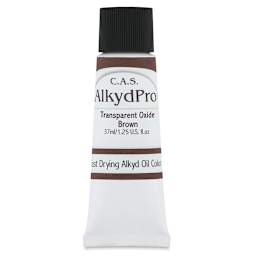 CAS AlkydPro Fast-Drying Alkyd Oil Color - Transparent Oxide Brown, 37 ml tube