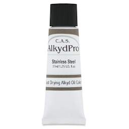 CAS AlkydPro Fast-Drying Alkyd Oil Color - Stainless Steel, 37 ml tube