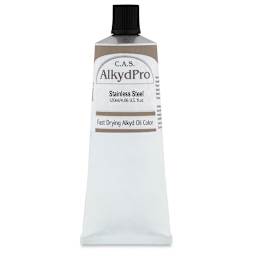 CAS AlkydPro Fast-Drying Alkyd Oil Color - Stainless Steel, 120 ml tube