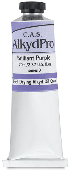 CAS AlkydPro Fast-Drying Alkyd Oil Colors - 70 ml Brilliant Purple Tube upright
