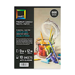 UArt Sanded Pastel Paper Pad - 600 Grit, 9" x 12", 10 Sheets, Beige