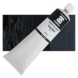 Art Spectrum Artists' Oil Paint - Lamp Black, 150 ml tube and swatch