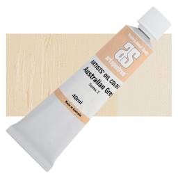 Art Spectrum Artists' Oil Paint - Australian Grey, 40 ml tube and swatch