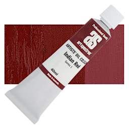 Art Spectrum Artists' Oil Paint - Indian Red, 40 ml tube and swatch