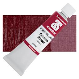 Art Spectrum Artists' Oil Paint - Cadmium Maroon, 40 ml tube and swatch
