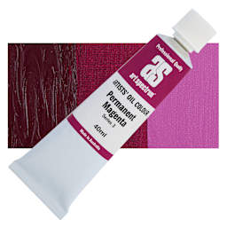 Art Spectrum Artists' Oil Paint - Permanent Magenta, 40 ml tube and swatch