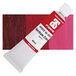 Art Spectrum Artists' Oil Paint - Spectrum Crimson, 40 ml tube and swatch