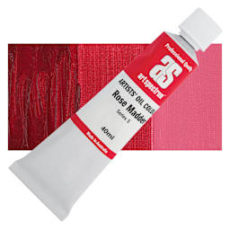 Art Spectrum Artists' Oil Paint - Rose Madder, 40 ml tube and swatch
