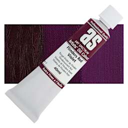 Art Spectrum Artists' Oil Paint - Flinders Red Violet, 40 ml tube and swatch