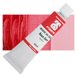 Art Spectrum Artists' Oil Paint - Rose Dore, 40 ml tube and swatch