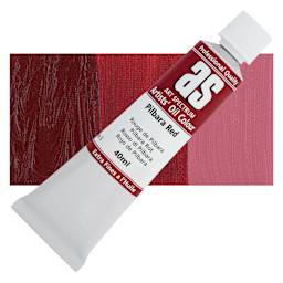 Art Spectrum Artists' Oil Paint - Pilbara Red, 40 ml tube and swatch