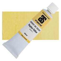 Art Spectrum Artists' Oil Paint - Naples Yellow, 40 ml tube and swatch