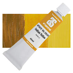 Art Spectrum Artists' Oil Paint - Indian Yellow, 40 ml tube and swatch