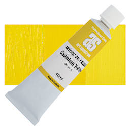 Art Spectrum Artists' Oil Paint - Cadmium Yellow, 40 ml tube and swatch