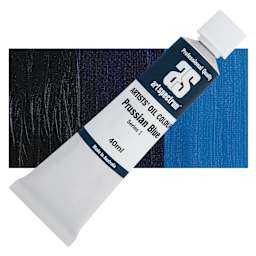 Art Spectrum Artists' Oil Paint - Prussian Blue, 40 ml tube and swatch