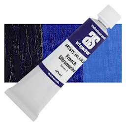 Art Spectrum Artists' Oil Paint - French Ultramarine, 40 ml tube and swatch